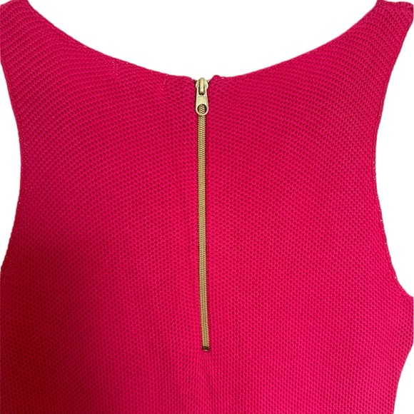Joe Fresh Knit Peplum Sleeveless Blouse Bright Pink NWT - Picture 6 of 7